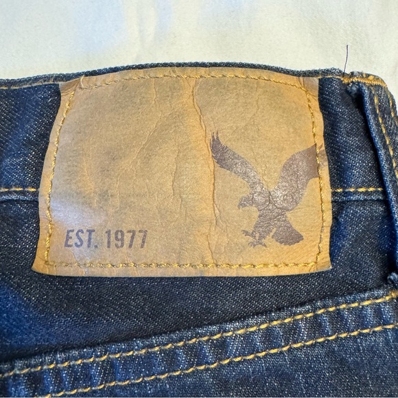 American Eagle Outfitters Men’s Slim Straight jeans, dark wash, NWT, Sz 28/30 - Picture 6 of 13